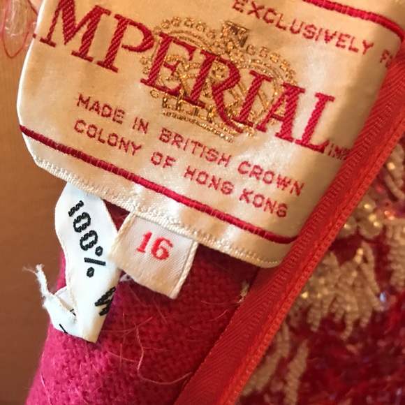 Vintage Pink & White Sequence Cocktail Dress - Picture 7 of 8